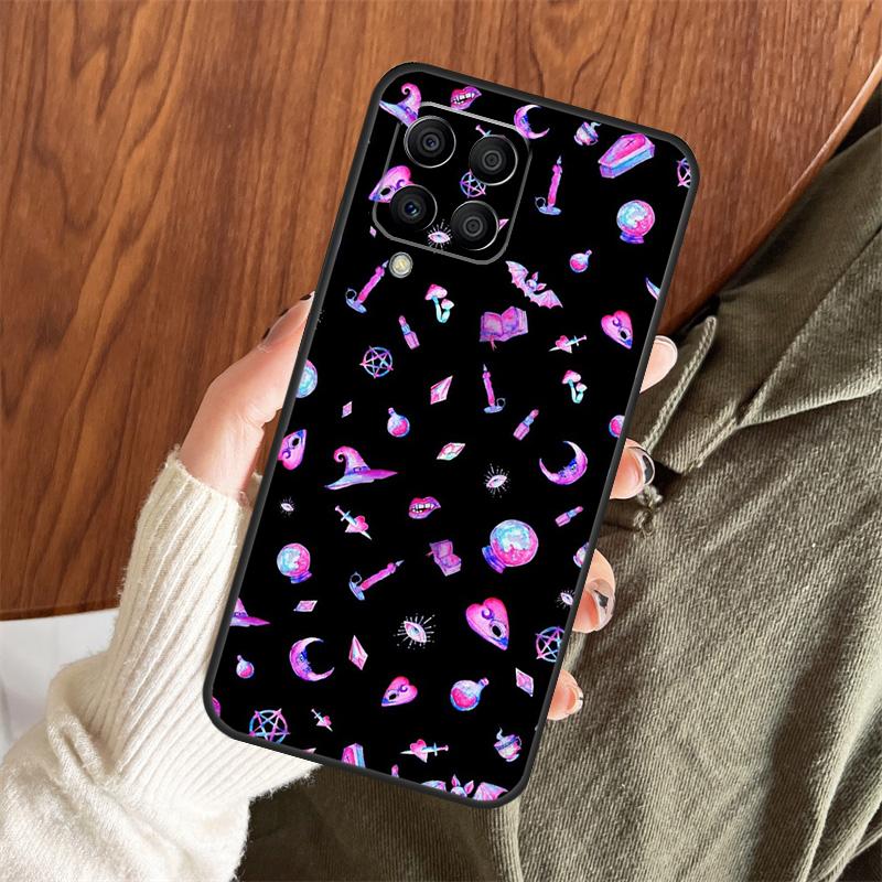 Girly Pastel Witch Goth Case For Samsung Galaxy M11 M21 M31 M35 M12 M13 M14 M15 M16 M36 M56 M53 M32 M52 M55 M34 M54