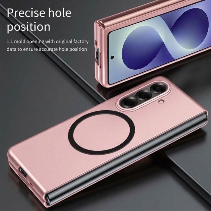 Hülle für Samsung Galaxy Z Fold 8 Ultra, Schutz mit Magnetkreis - Rosa - 2 Gehärtete Gläser