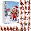 Advent Calendar Resist Monkey Wearing Christmas Hat Design 24-Day Countdown Festive Family Activity Calendar