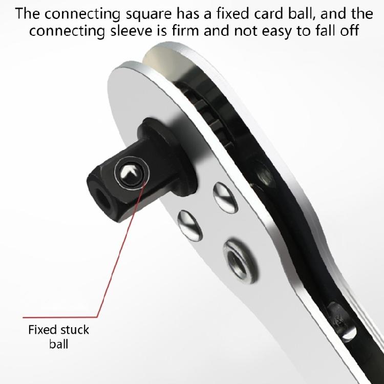 Auto Repair Tool Quick Ratchet Wrench 1/4 Small Flying Screwdriver Head Connecting Rod 6.35mm Quick Easy Socket Wrench