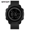 Sanda Waterproof Digital Watch with Step Counter, Calorie Tracker, Alarm, and Multifunctional Features for Outdoor Sports