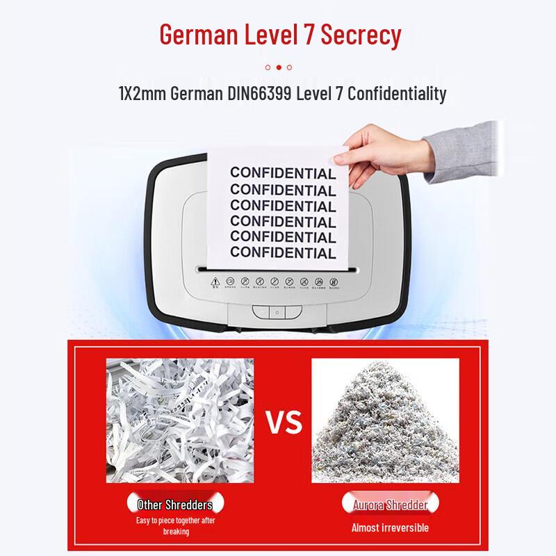 AURORA AS0312 Level 7 High Security Commercial Shredder CN plug (adapter included)