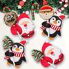 50-500PCS Christmas Candy Gift Packaging Festive Decorative Paper Card Santa Claus Penguin Card Gift Accessory Party Supplies