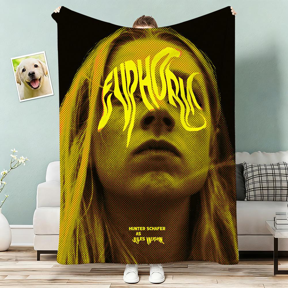 EupHOria TV Show Throw Lightweight 240g Flannel Blanket Soft Skin-friendly for Summer Cooling