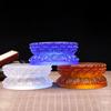 Glass Lotus Base Lotus Supply Platform Buddha Statue Storage Base Temple Countertop Decoration Glass Lotus Crafts Sculpture Base