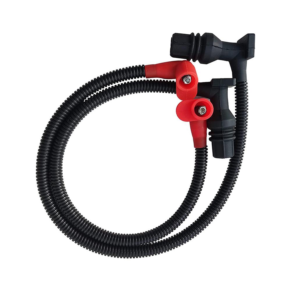 2Pcs Ignition Coil Spark Plug Wire For 11-17 Polaris Ranger 800 4012888, 4012889