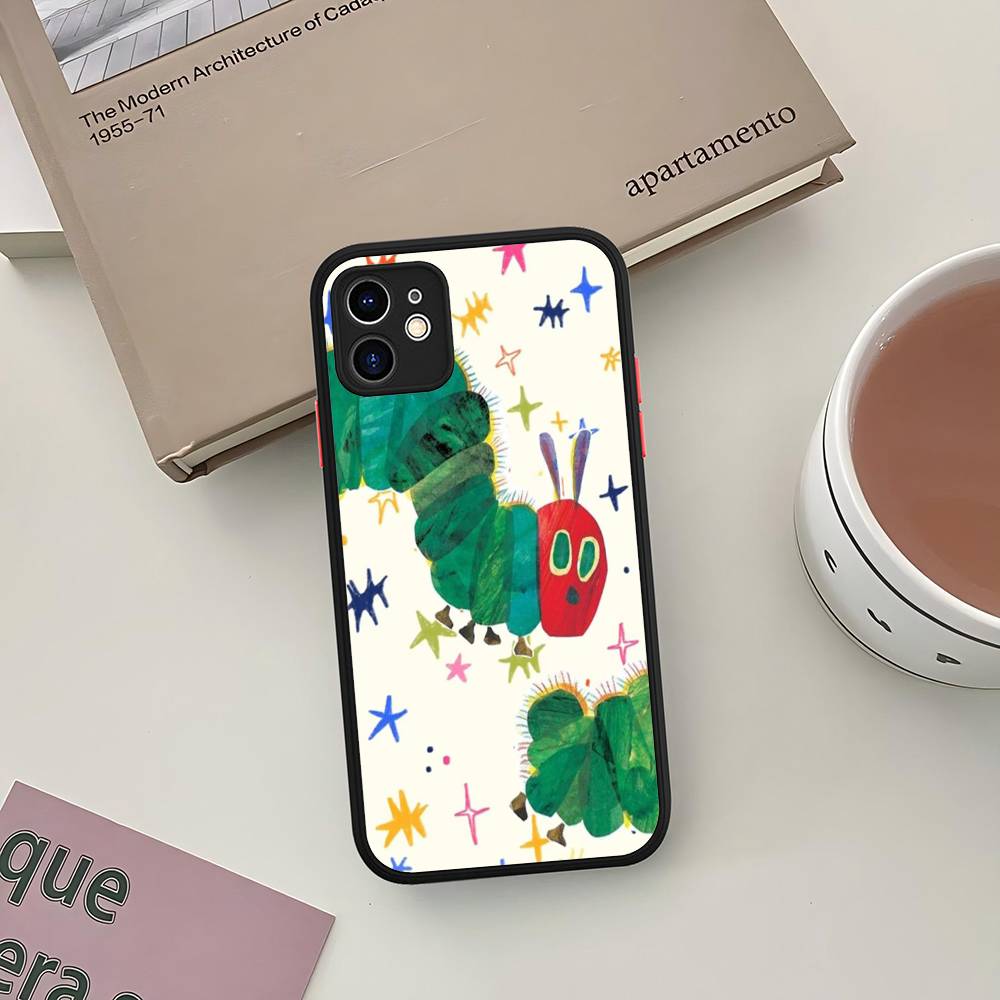 The Very Hungry Caterpillar For IPhone Air 16 15 14 Plus 13 12 11 Pro Max Matte Cover Jelly Shockproof Phone Case