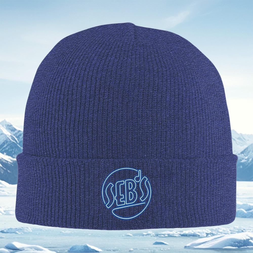 Neon lettering musical note encircled design Men Women Unisex Knitted Hat Beanie Pullover Cap Winter Thermal Warm Christmas Outd
