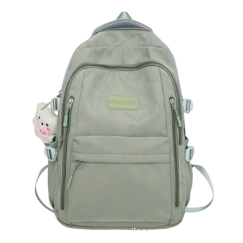 Schoolbag spot wholesale backpack male junior high school student trend large capacity schoolbag female high school student 1011 new