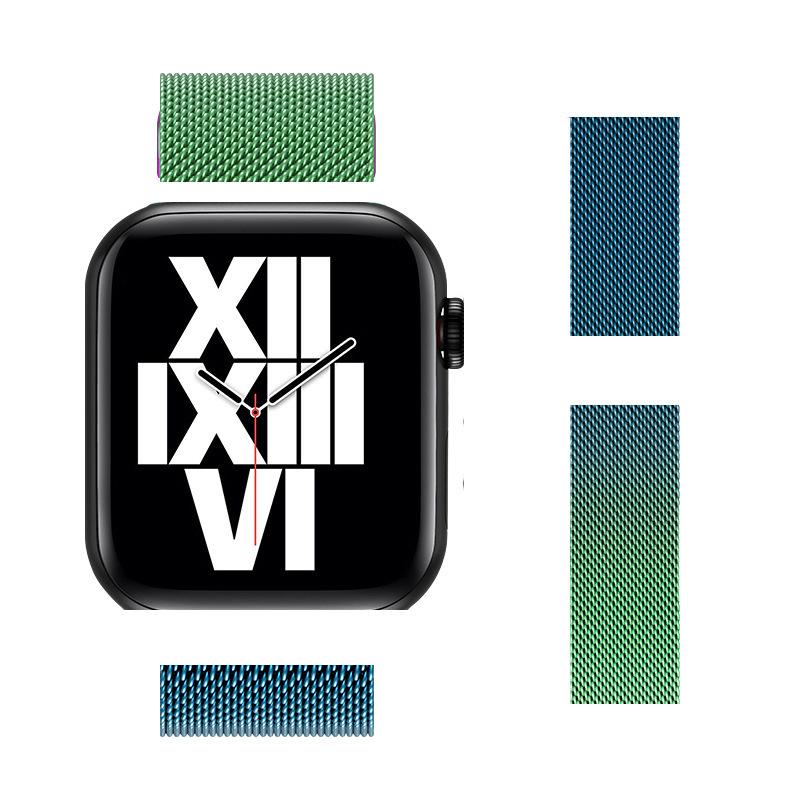 Compatible Stainless Steel Milanese Magnetic Band for Apple Watch Series 1-9 & SE.