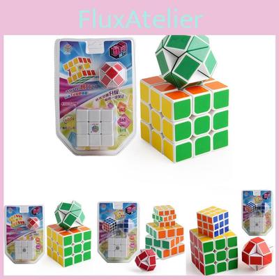 Educational Plastic Three Layer Magic Cube Colorful Smooth Finger Puzzle Toy Set