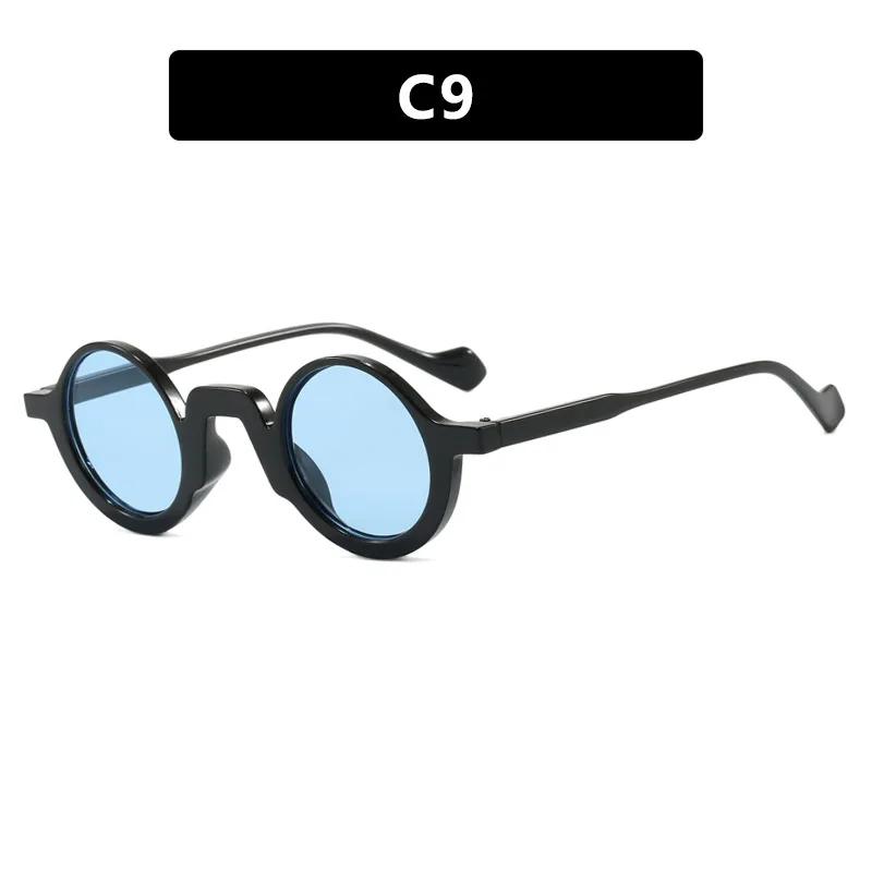 New Fashion Personalized Round Frame Women'S Sunglasses Outdoor Neutral Travel Street Photography Uv400 Sunscreen Glasses