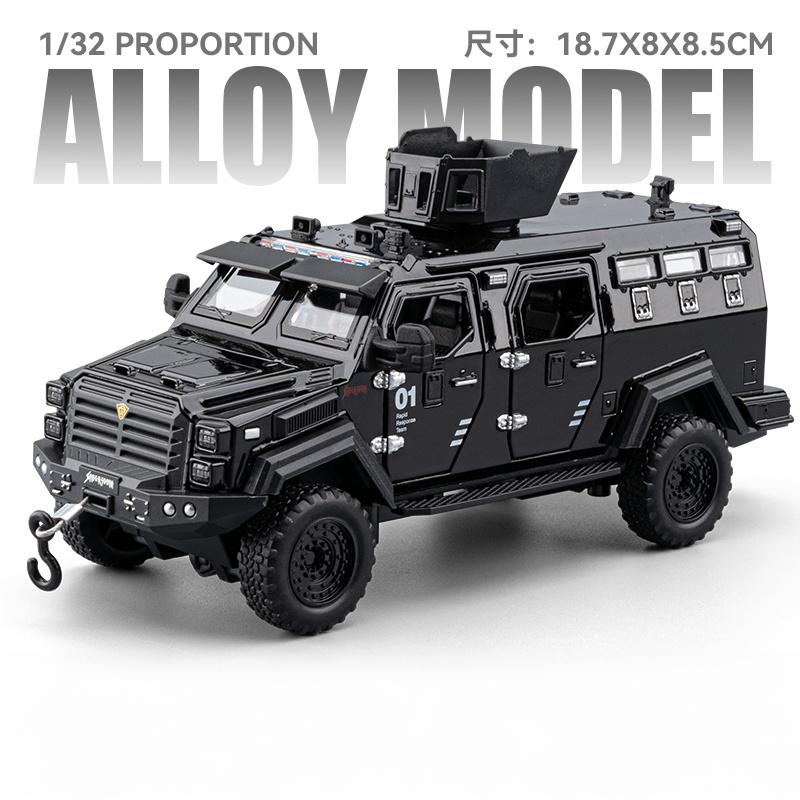 FETG4 1:32 Ford F-550 Strengthened 4*4 Off Road Special Vehicles Alloy Diecast Model Car Children's Toy Car Military Series Hobby Gift