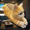 Decorative Flower Planter Resin Cat Figurine Cute Plant Pot Home Decor Indoor Outdoor Garden for Bookshelf Entryway