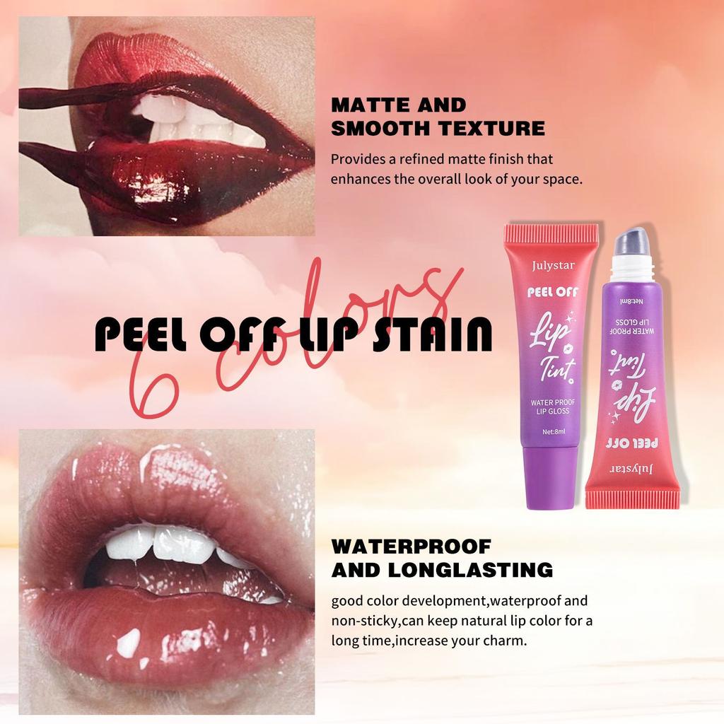 Fruchtiges Lippen-Make-up, Tear Lip Glaze Mist, mattes Finish mit Basisfarbe, wasserfester Tear Lip Glaze, feuchtigkeitsspendender Candy-Lippenstift