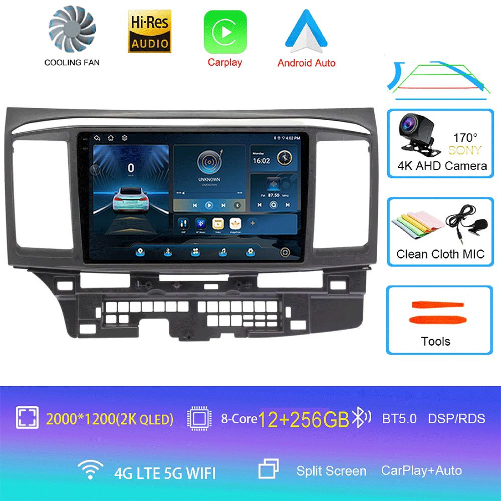 Android 14 video Player For MITSUBISHI LANCER 9 10 X 2008 - 2016 9Inch Car Radio Stereo Audio GPS Carplay Auto Screen