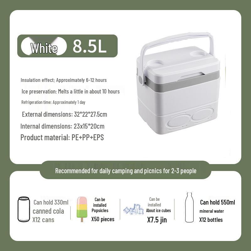 Portable Insulated Cooler: Large & Small Options for Home, Outdoor, Fishing, Car Refrigeration, and Camping