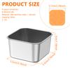 3/4/8Pcs Mini Snack Containers with Lids Stainless Steel Small Food Storage Container Portable Lunch Box Dipping Sauce Container