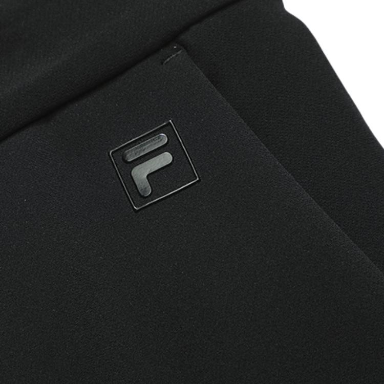FILA Athletics Solid Woven Straight Leg Casual Pants Men bottoms Deep-Black A11M215811F-BK