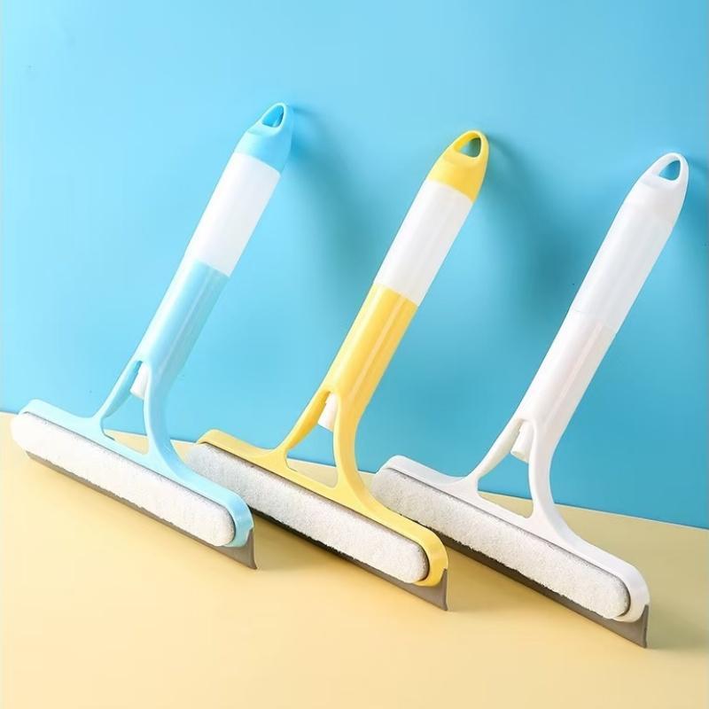Spray Cleaning Tools Household Window Double-sided Clean Brush Car Glass Scraper Bathroom Mirror Wiper Soap Dispenser