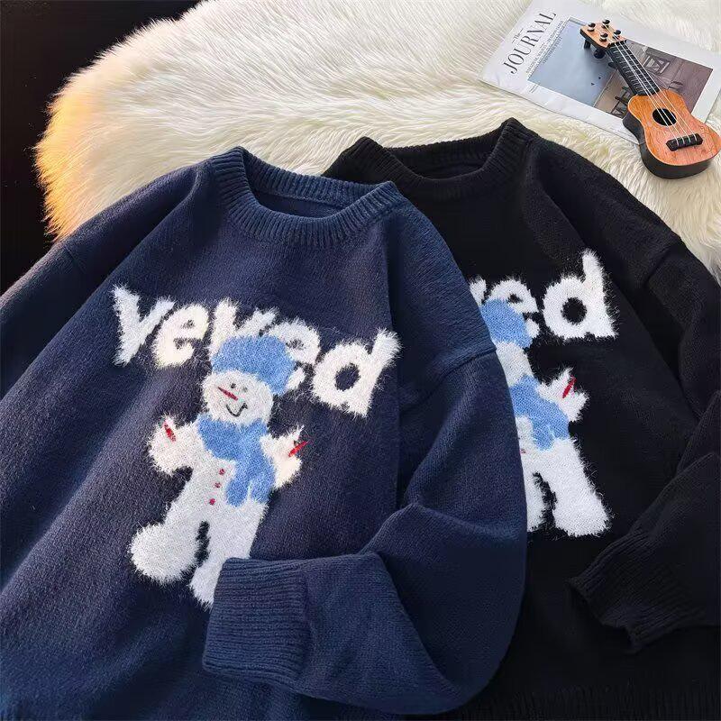 Men s Little Snowman Christmas Sweater: Cozy, Trendy American Style Knitwear for Couples XL