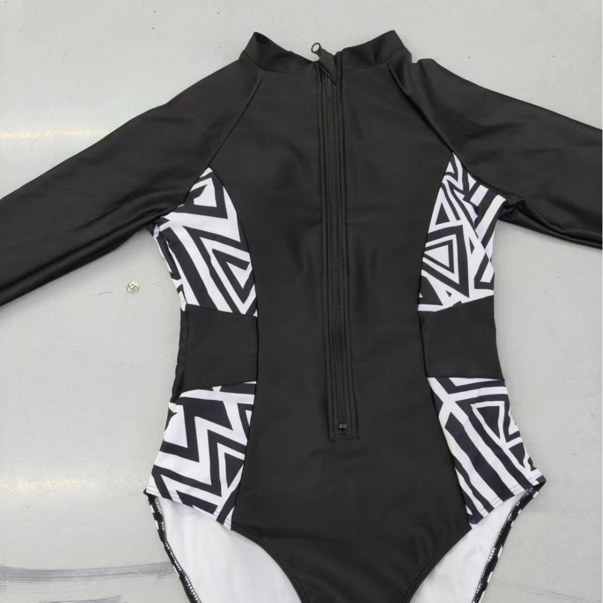 

Купальник женский костюм для серфинга с длинными рукавами цельный купальник больших размеров женский купальник