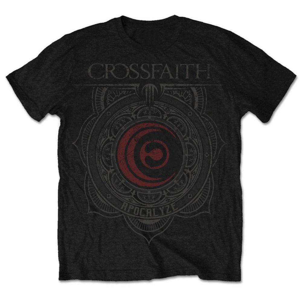 Men s Crossfaith Ornament T-shirt Medium Black XXXL