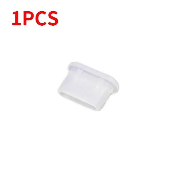 Type-C Dust Plug Silicone USB C Port Cover Cap Charger Port Protector Compatible with Most USB C Phones Laptops Black