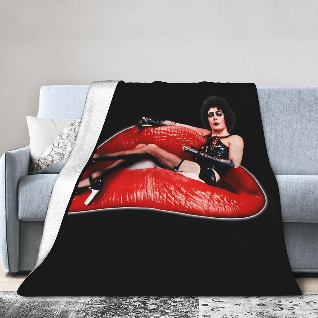 Frank N Furter Horror Movie Blanket The Rocky Horror Picture Show Flannel Warm Throw Blanket For Bedding Lounge Autumn/Winter