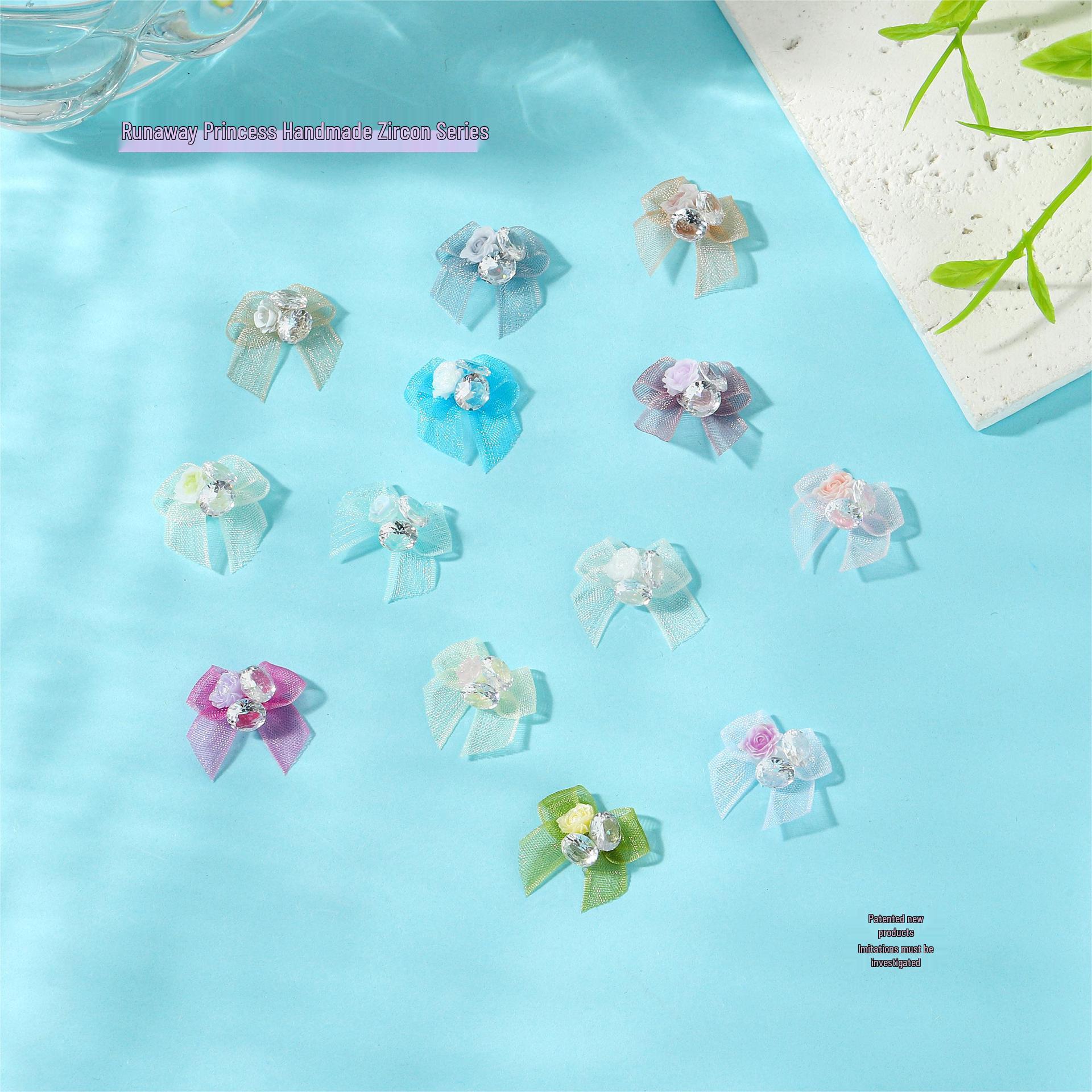 

LZ Candy Diamond Princess Sweetheart Bow Стразы DIY Маникюр Ногти