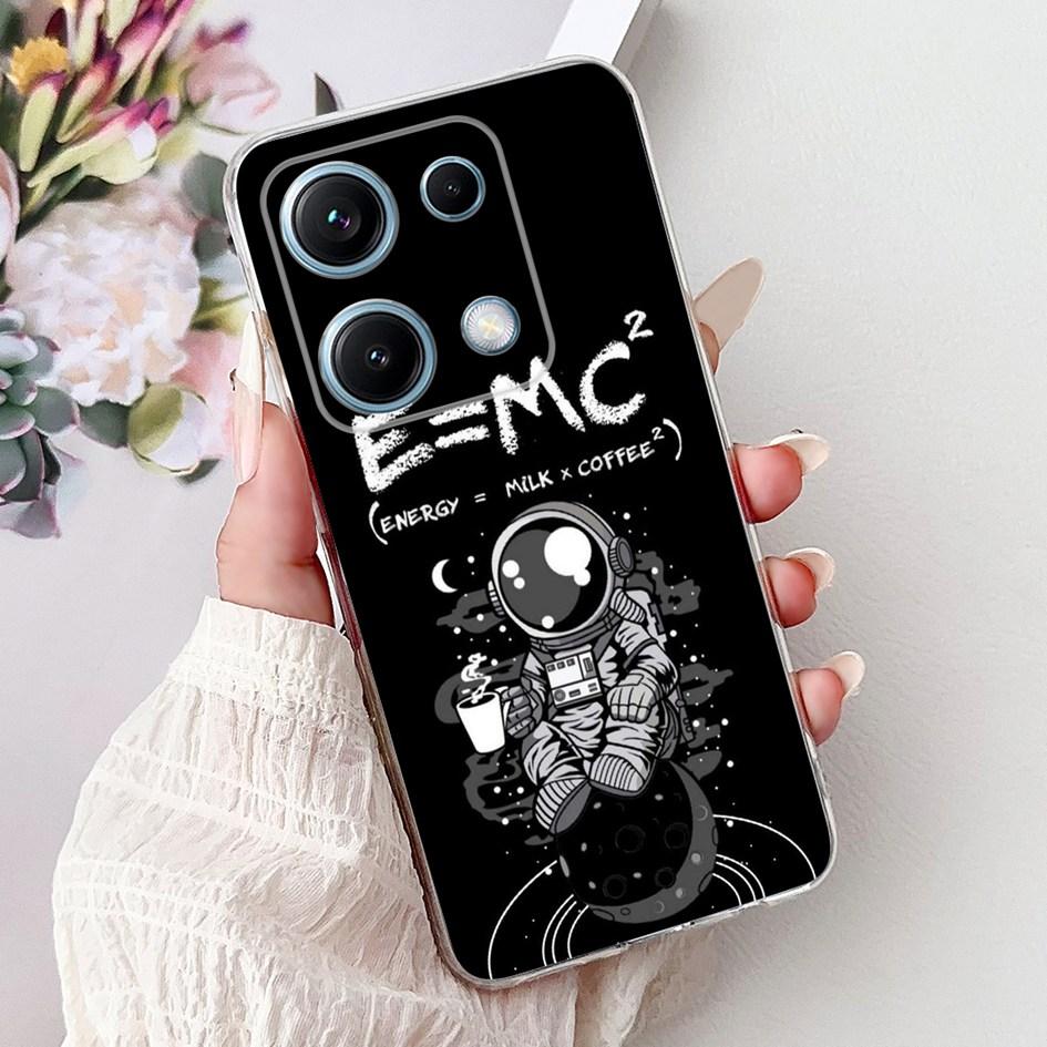 New Case For Xiaomi Redmi Note 14S Cover 2025 Popular Cartoon Astronaut Soft Silicone Clear Cover For Redmi Note14s 4G Shell New