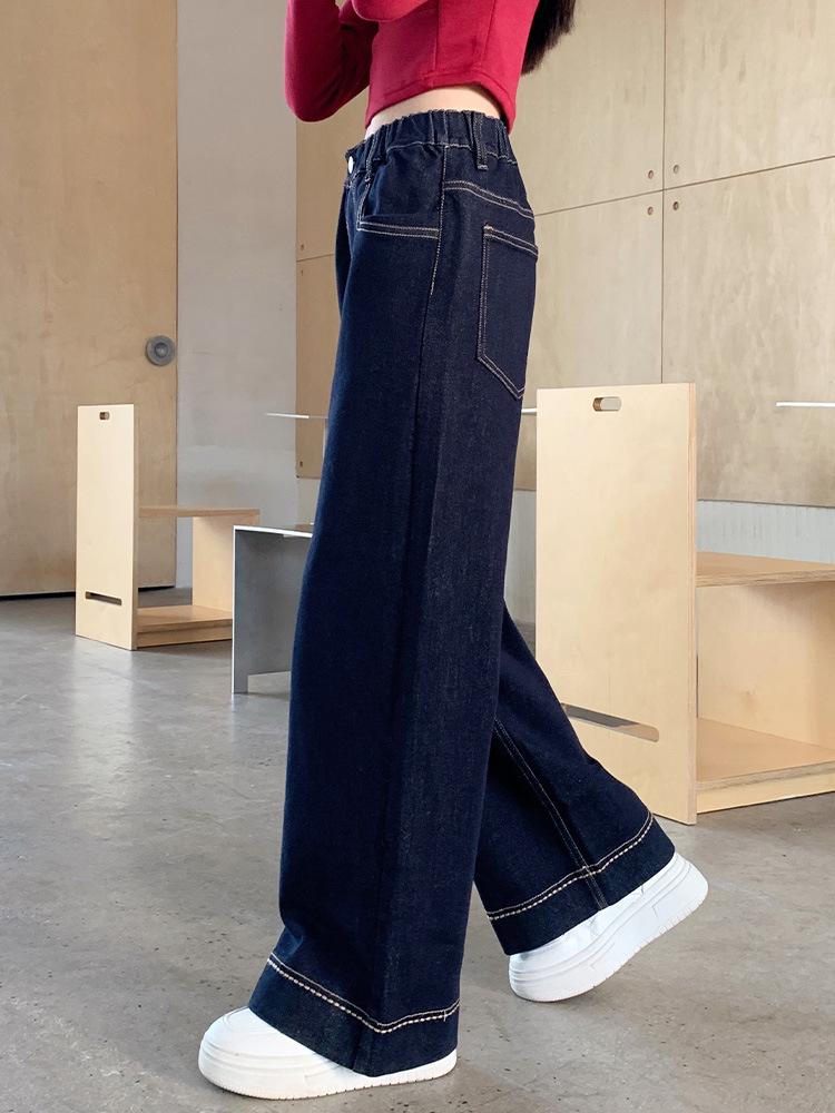 Girls' Wide-Leg Denim Pants - 2026 Spring/Autumn Collection for Kids