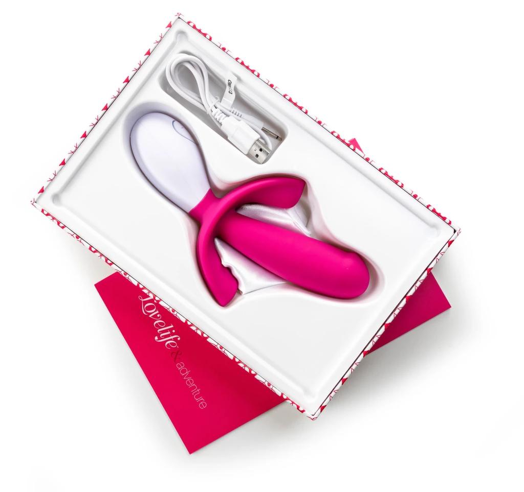 Lovelife - Adventure 2 Triple Stimulation Vibrator Pink and White