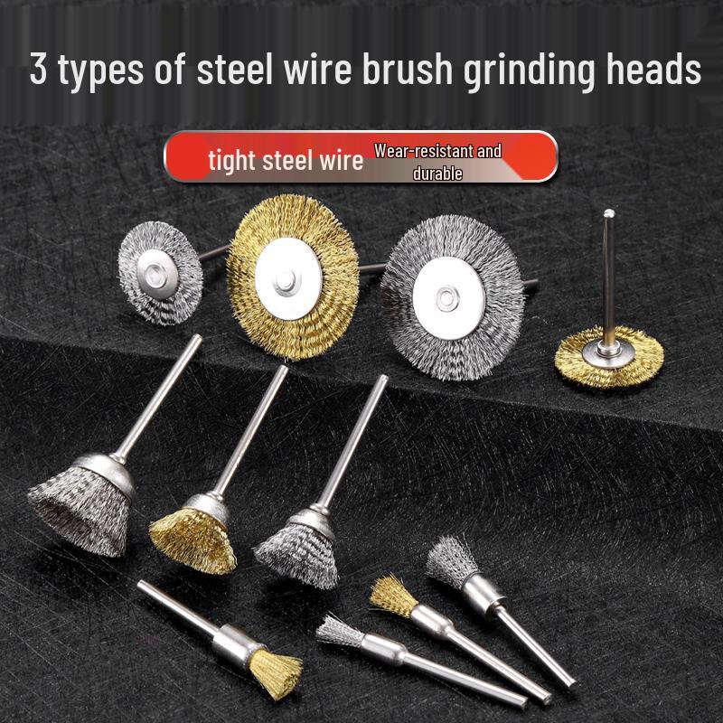 Electric Grinder Steel Wire Brush Polishing Head for Rust Removal and Walnut Polishing