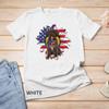 Sunflower American Flag Schnoodle Dog Lovers T Shirt