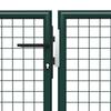 Portail de jardin Acier 400 x 100 cm Vert