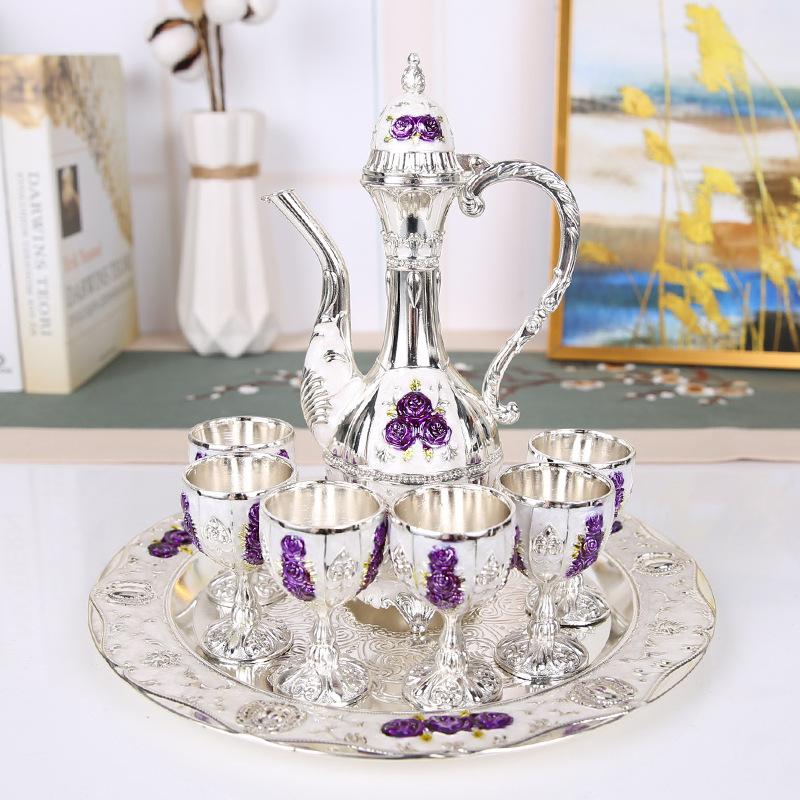Elegant Wine Set European Style Classic Creative Glass Decanter Gift for Home Restaurant Hotel