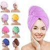 Ny hårtørkehatt for jenter Hurtigtørkende hårhåndklehette badehatt Mikrofiber solid håndklehette Super Absorpsjon Turban Hårtørrhette