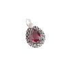 Rhodolite Gemstone Silver Pendant 1.02'' , 925 Sterling Silver Handmade Jewelry, Purple Color Stone Pendant For Women PP-26-45