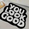 Faux Cashmere Absorbent Floor Mat Bath Door Rug Fast Dry For Entryway Bathroom Hallway In Stock Gift For Families