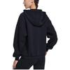 Li Ning Plain Letter Print Drawstring Pullover Hoodie Women Hoodies Black AWDSB02-2
