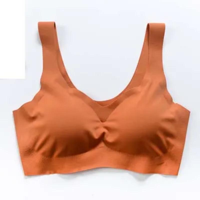 Sexy Women Bras Push Up Gather Bralette Seamless Bra Wire Free Soutien Gorge Femme Comfort Underwear Solid Color Vest Brassiere