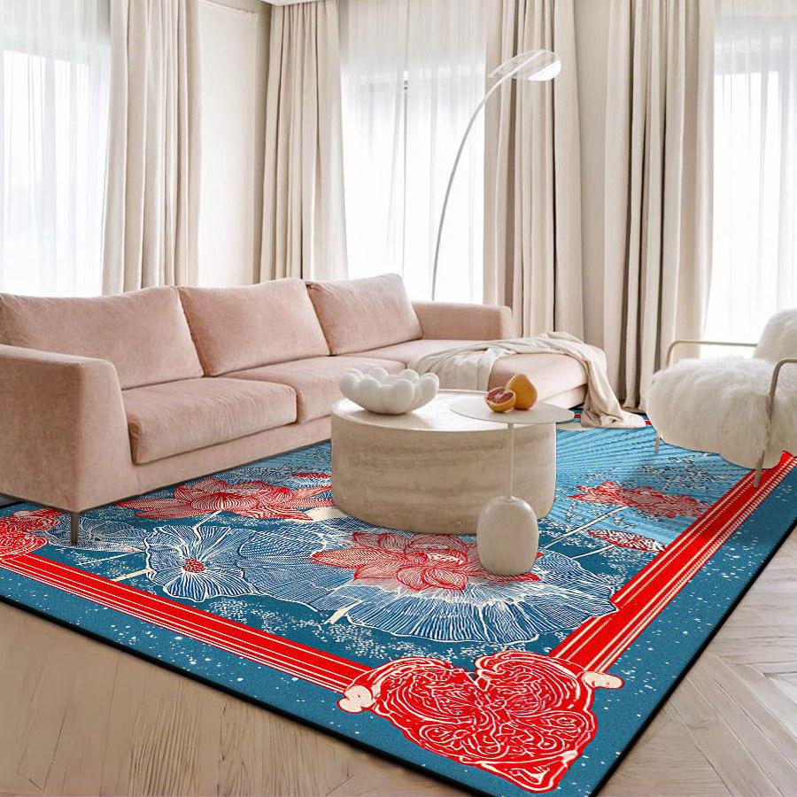 Moderne Abstrakte Stil Dekoration Zuhause Großes Wohnzimmer Teppich Weicher Arte Teppich Niedliche Mädchenzimmer Deko Leicht zu Reinigen Lounge Couchtische Matte