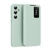 For Samsung Galaxy S22 S23 S25 Ultra S24 Plus Case Smart View Window PU Leather Wallet Flip-Free Answering Cover with Card Slot