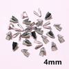 100pcs Stainless Steel 2-7mm Flat Cords Crimp End Beads Caps Clip Tip Fold for DIY Snake Chain Necklace Jewelry Making Findings