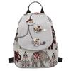 Women's Retro Canvas Floral Backpack - Lightweight, Handwoven & Versatile for College Students