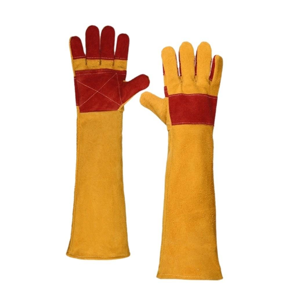 35/45/60cm Outdoor Welding Gloves Flexible Long Sleeves Barbecue Gloves Farms