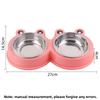 Pet Bowls, Plastic Cartoon Frogs, Double Bowls, Pet Stainless Steel Bowls, Pet Feeders, Cat Bowls, Dog Basins, Pet Supplies