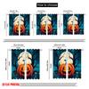 2pcs,2D Plane Printing Curtains Digital Printed Halloween Pumpkin (4) Versatile Durable Polyester (without Rod) Room Decor for