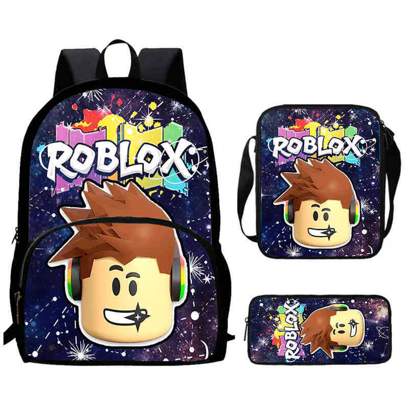 Roblox Printed Backpack, Children'S And Elementary School Bags